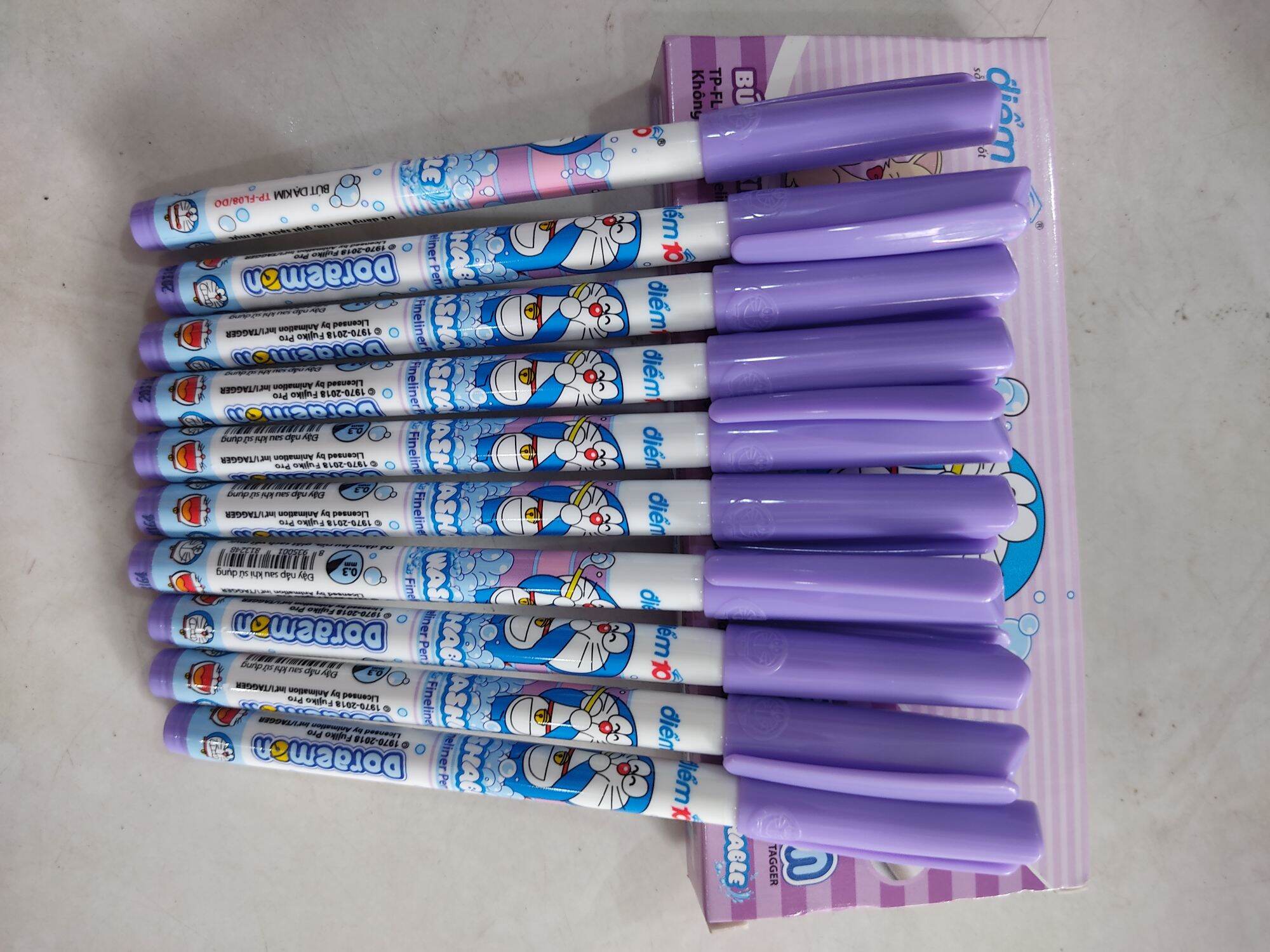 10 cây bút dạ kim Doreamon