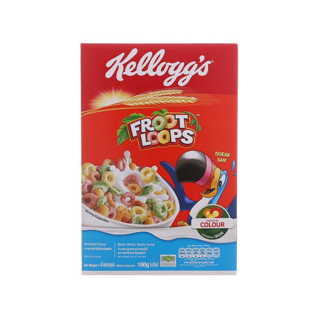 Ngũ cốc ăn sáng Kelloggs Froot Loops 150g