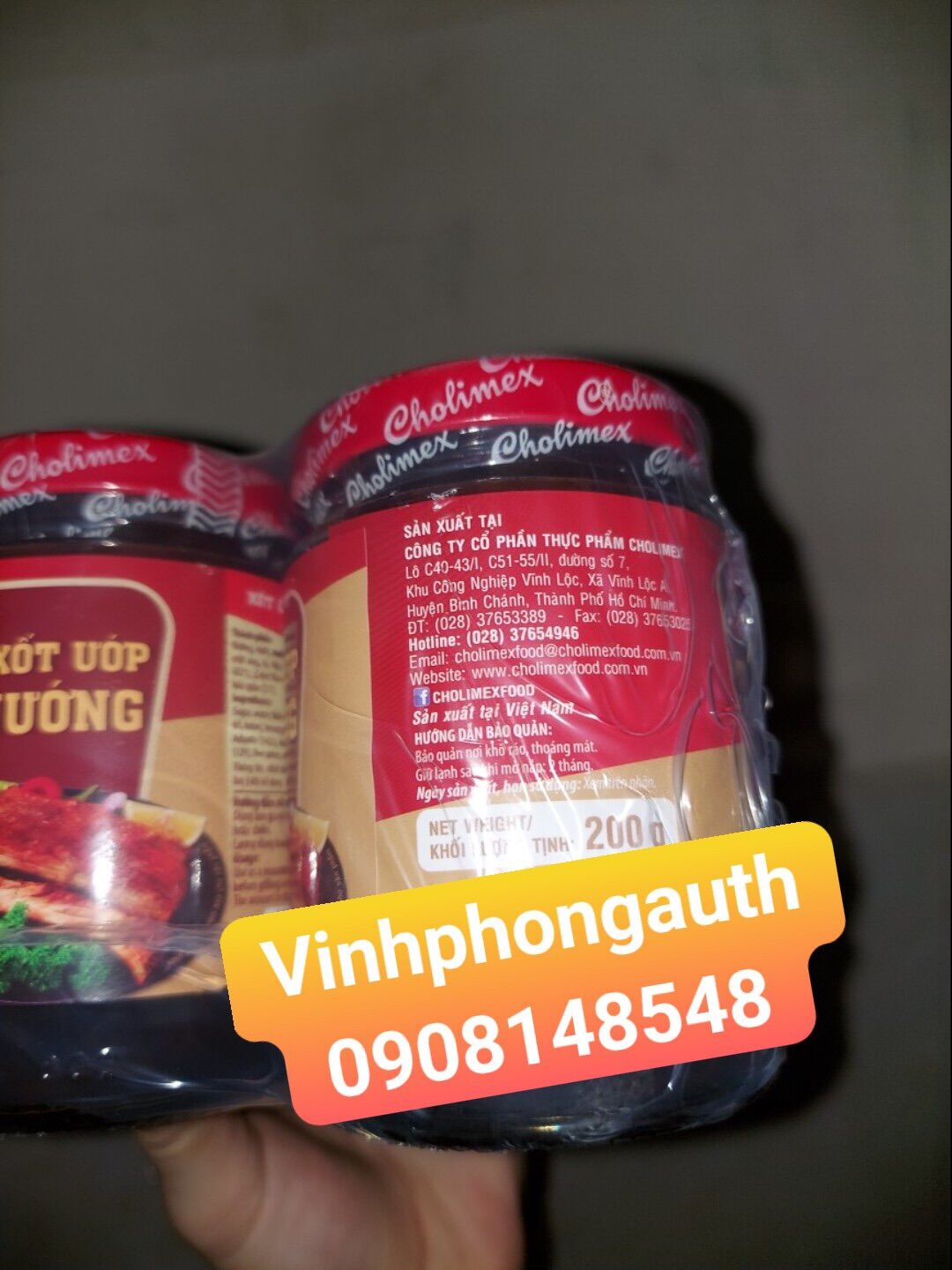 Xốt ướp thịt nướng Cholimex