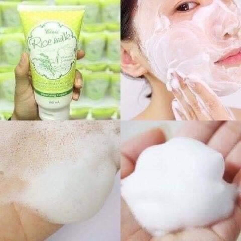 Sữa rửa mặt gạo rice milk 180ml thái lan