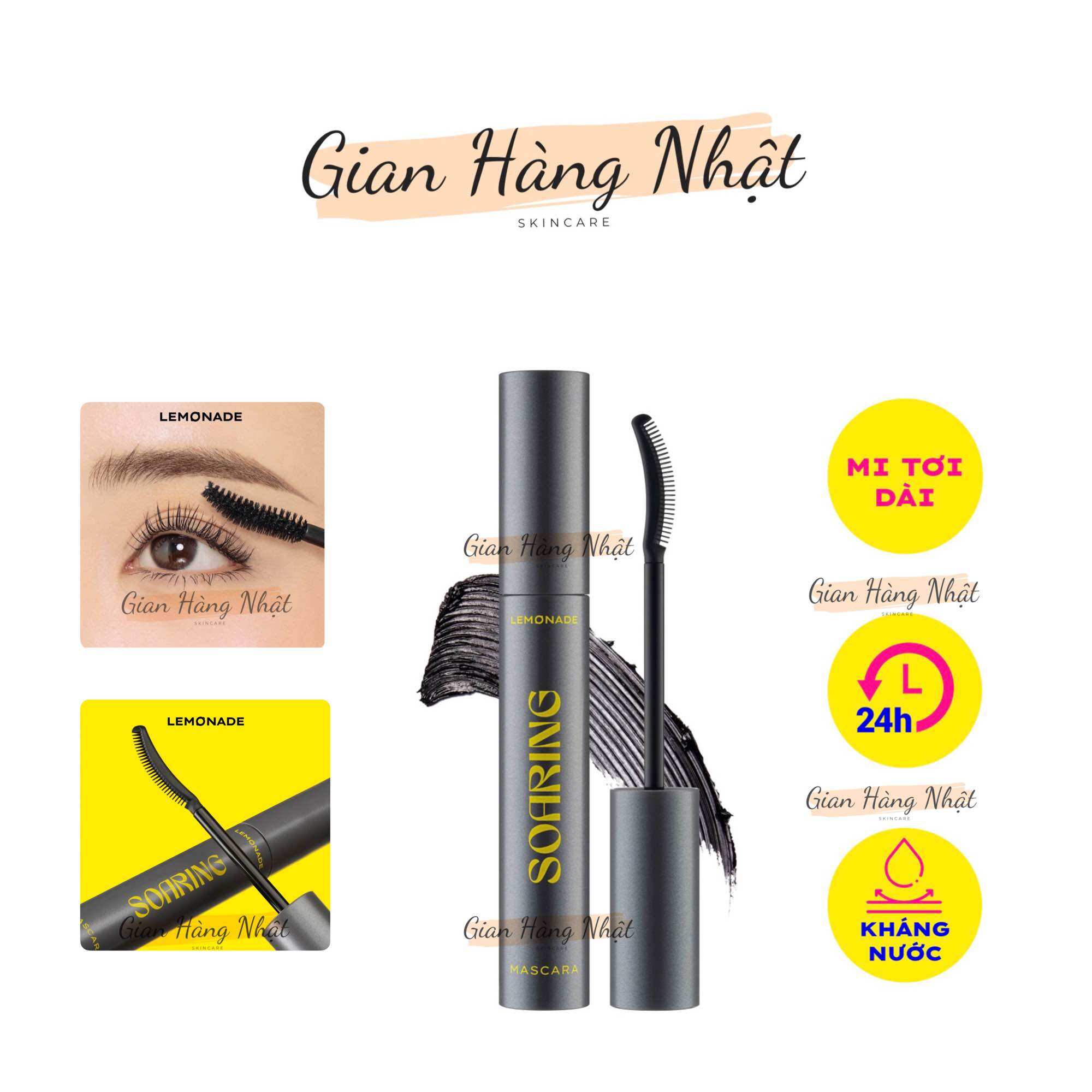 Chuốt Mi Tơi Dài Lâu Trôi Lemonade Soaring Mascara