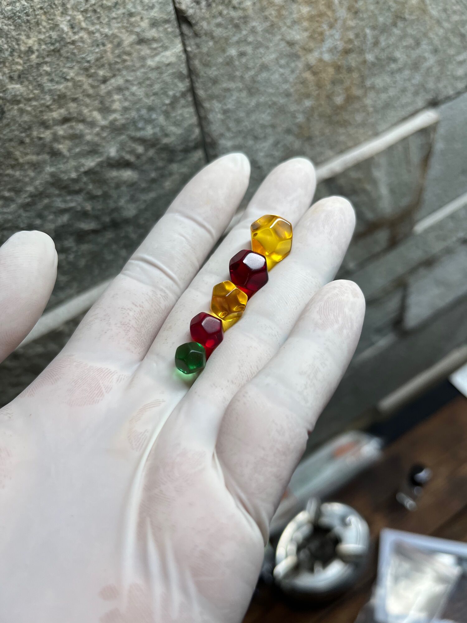 1 viên bi hạt lựu nhiều Size