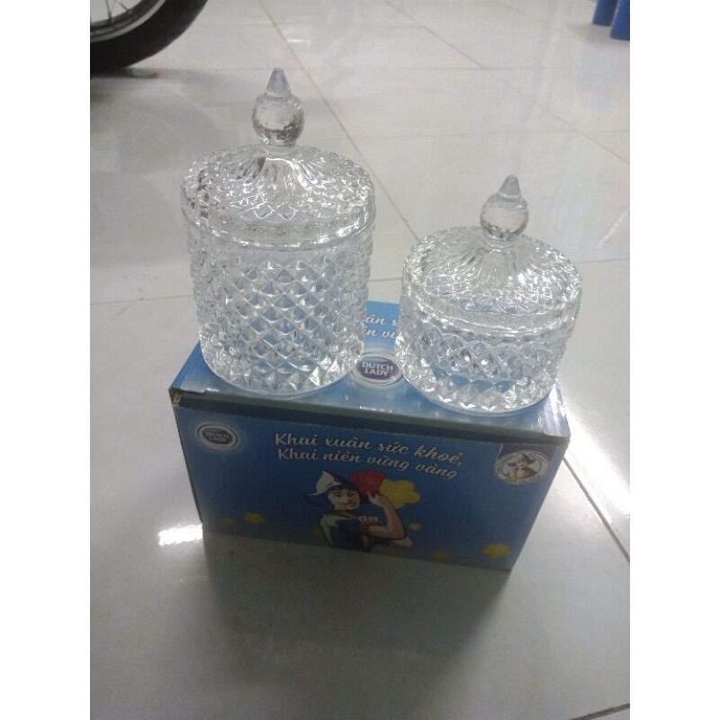 Bộ 2 hủ thuỷ tinh