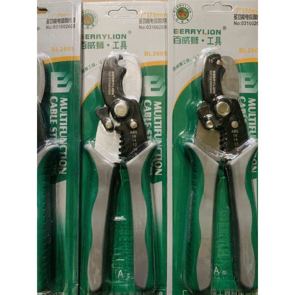 Kìm tuốt dây điện đa năng berrylion