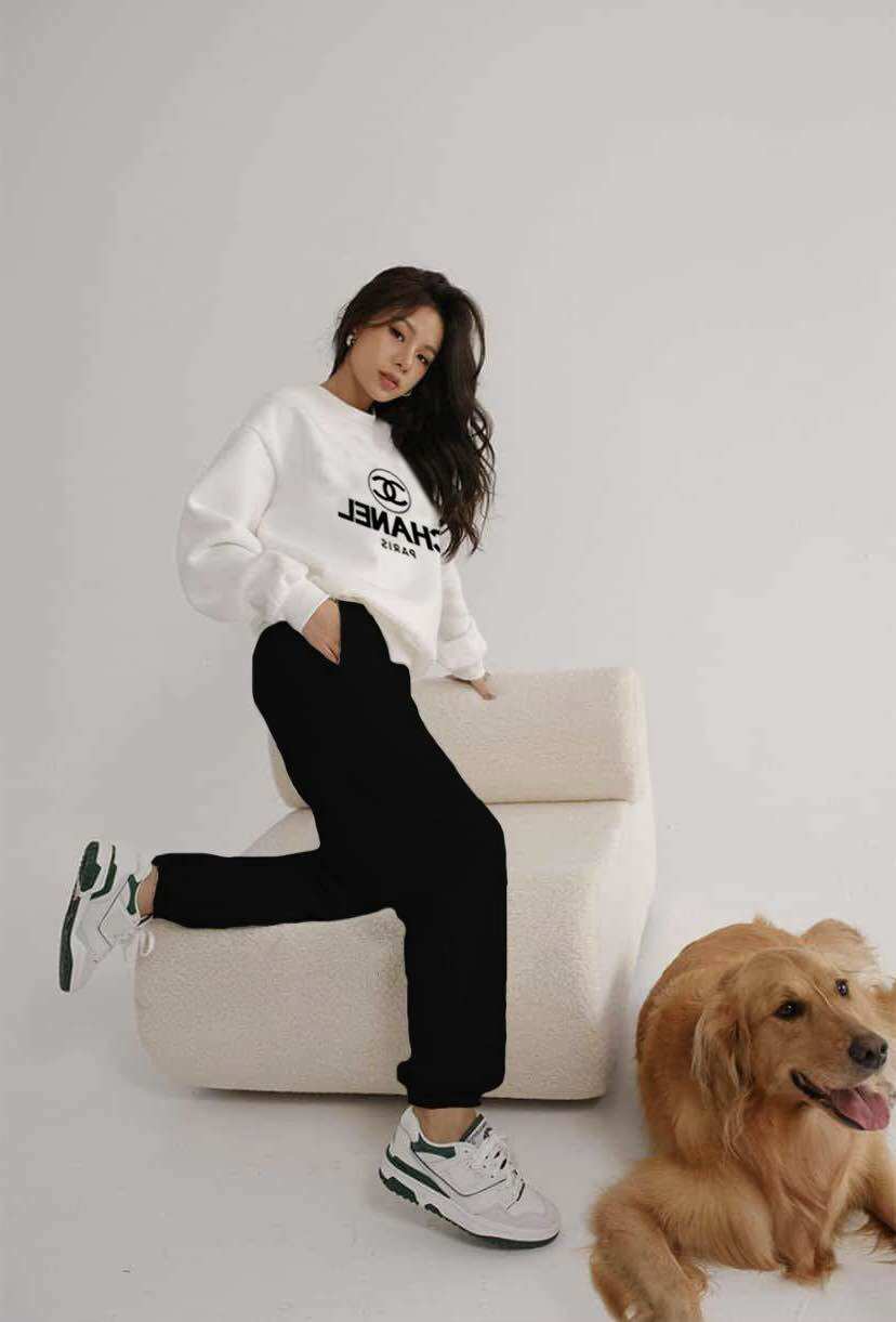 BỘ DÀI THU ĐÔNG THUN COTTON THÊU CAO CẤP