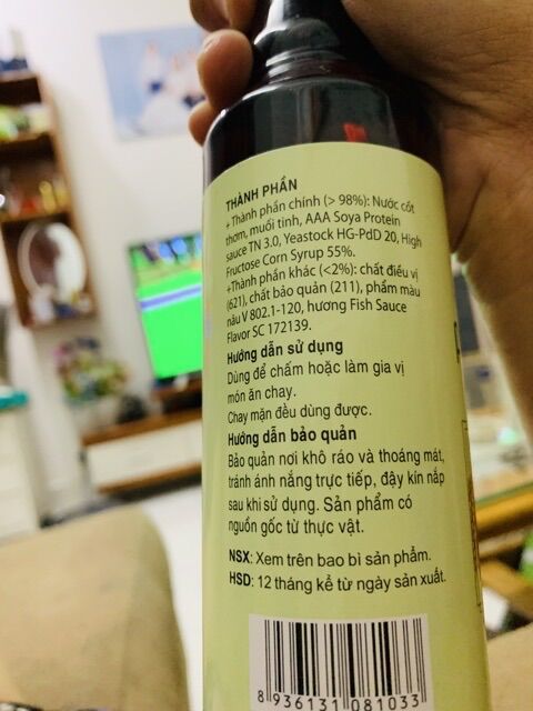 1 Chai nước mắm chay cao cấp 330ml