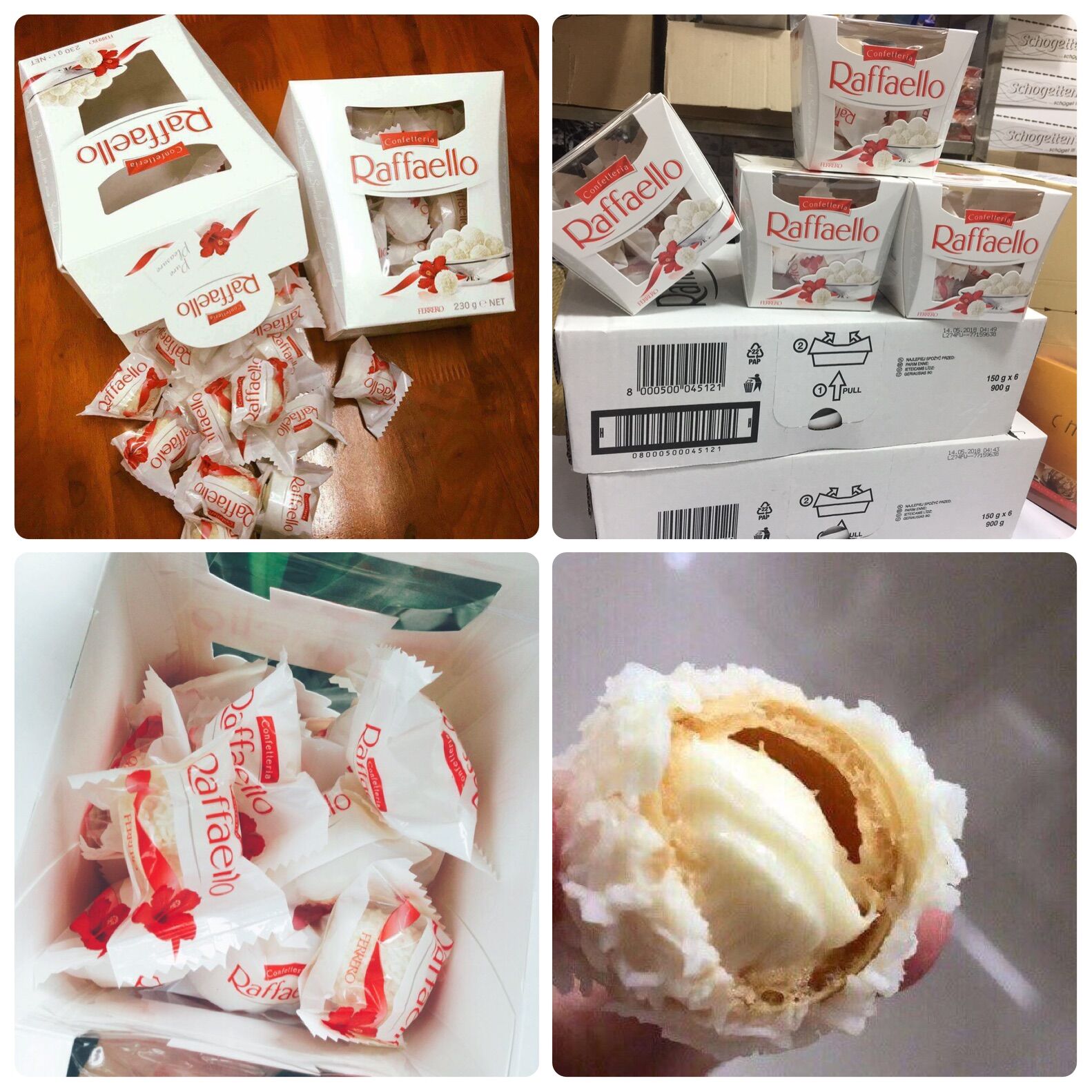 Socola kem dừa raffaello 230g