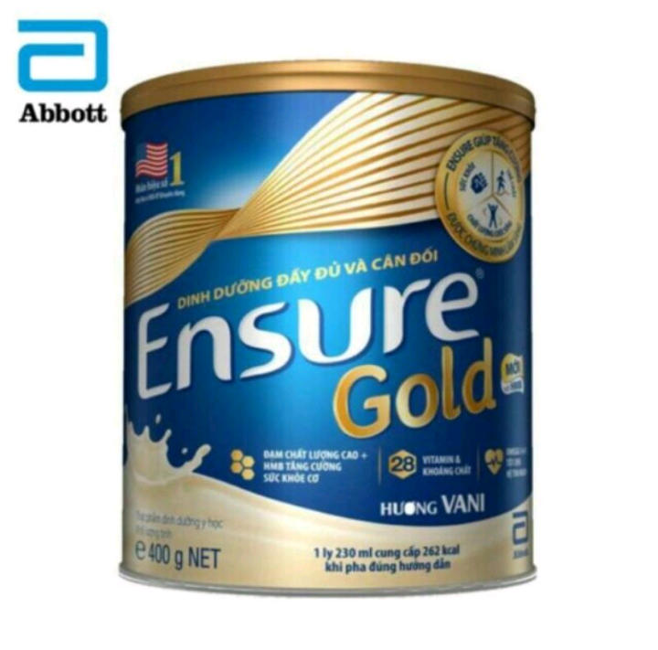 Sữa ensure gold hương vị vani lon 400g