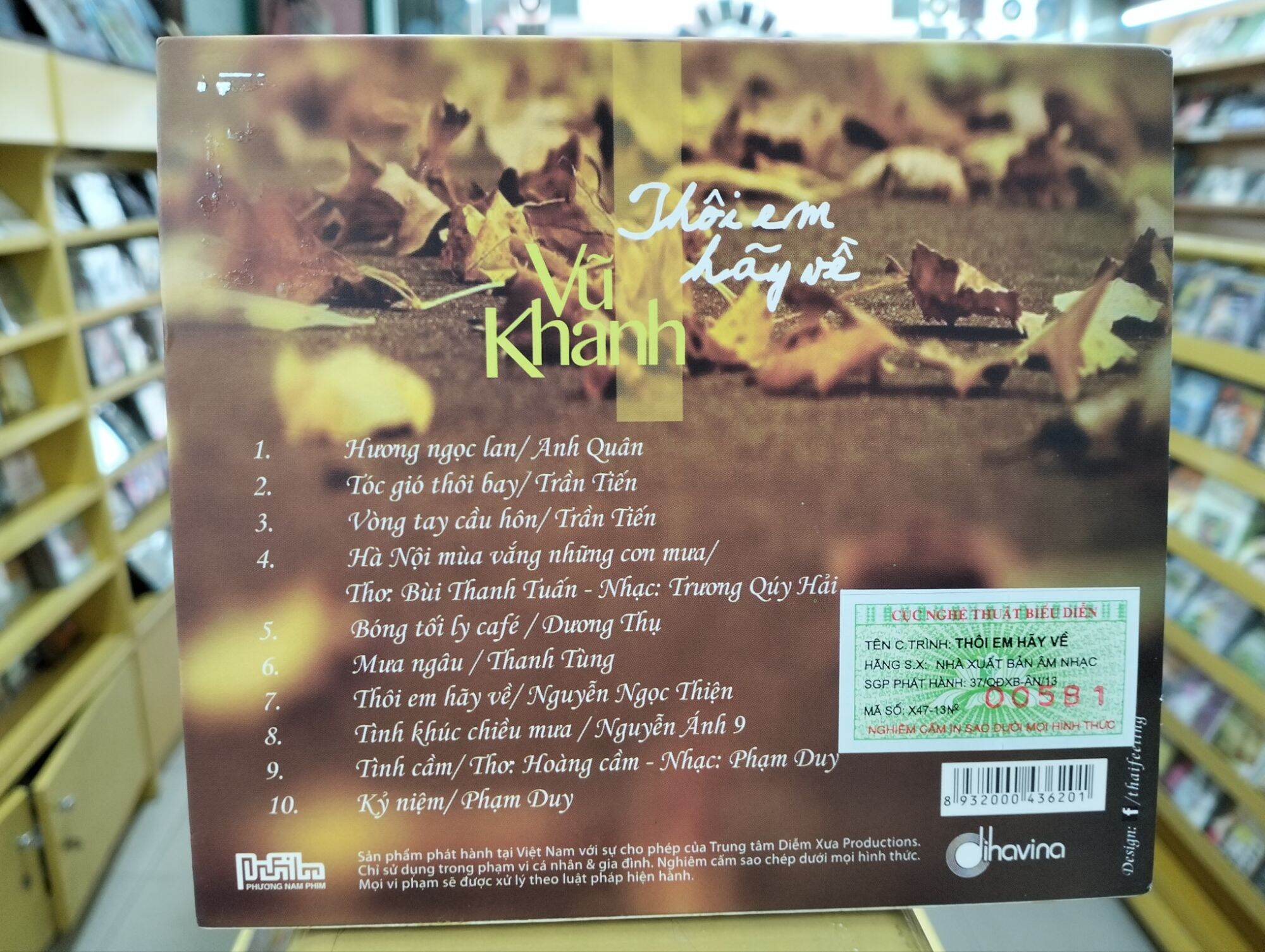 Đĩa CD Vũ Khanh - Thôi em hãy về
