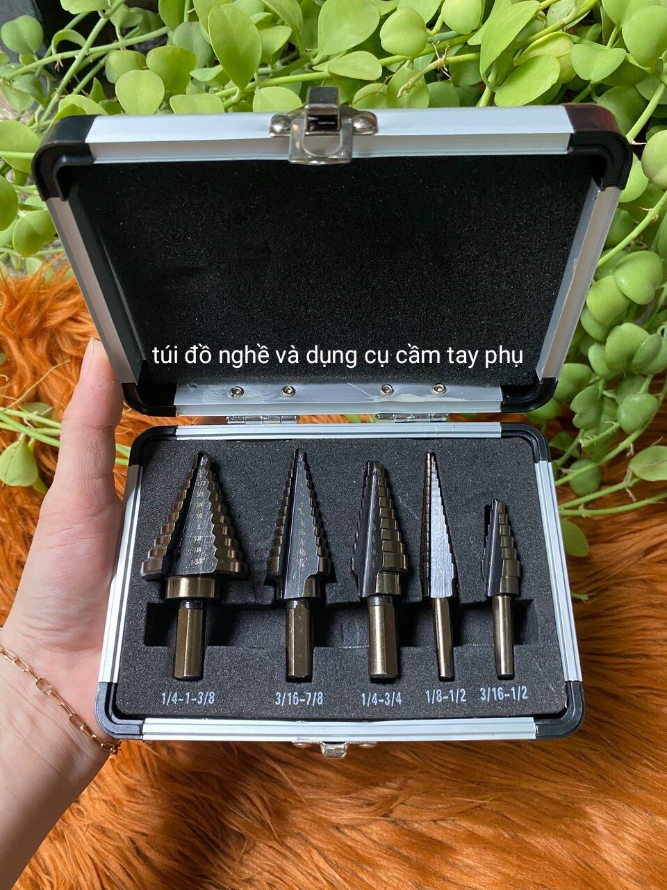 Bộ 5 mũi khoan tháp thép hss siêu cứng japan