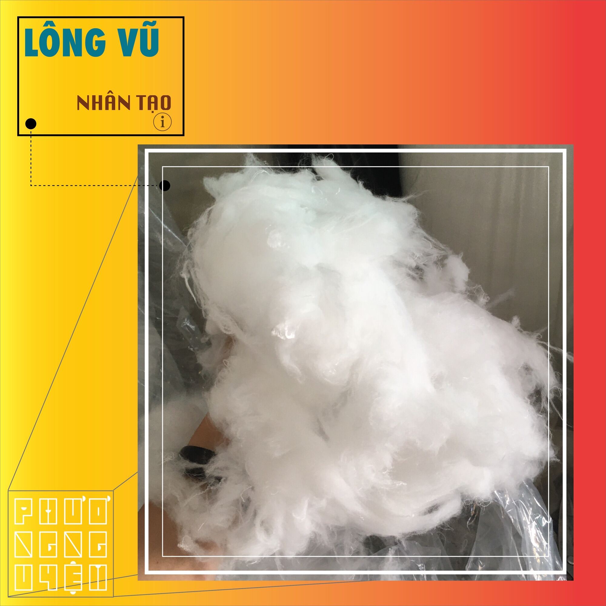 Bông Gòn Lông Vũ (Nhân Tạo) (1Kg).