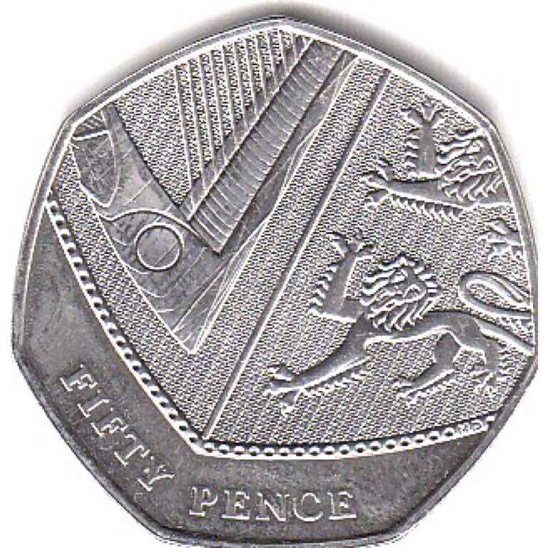 Đồng xu 50 pence của Anh 2008 - 2015