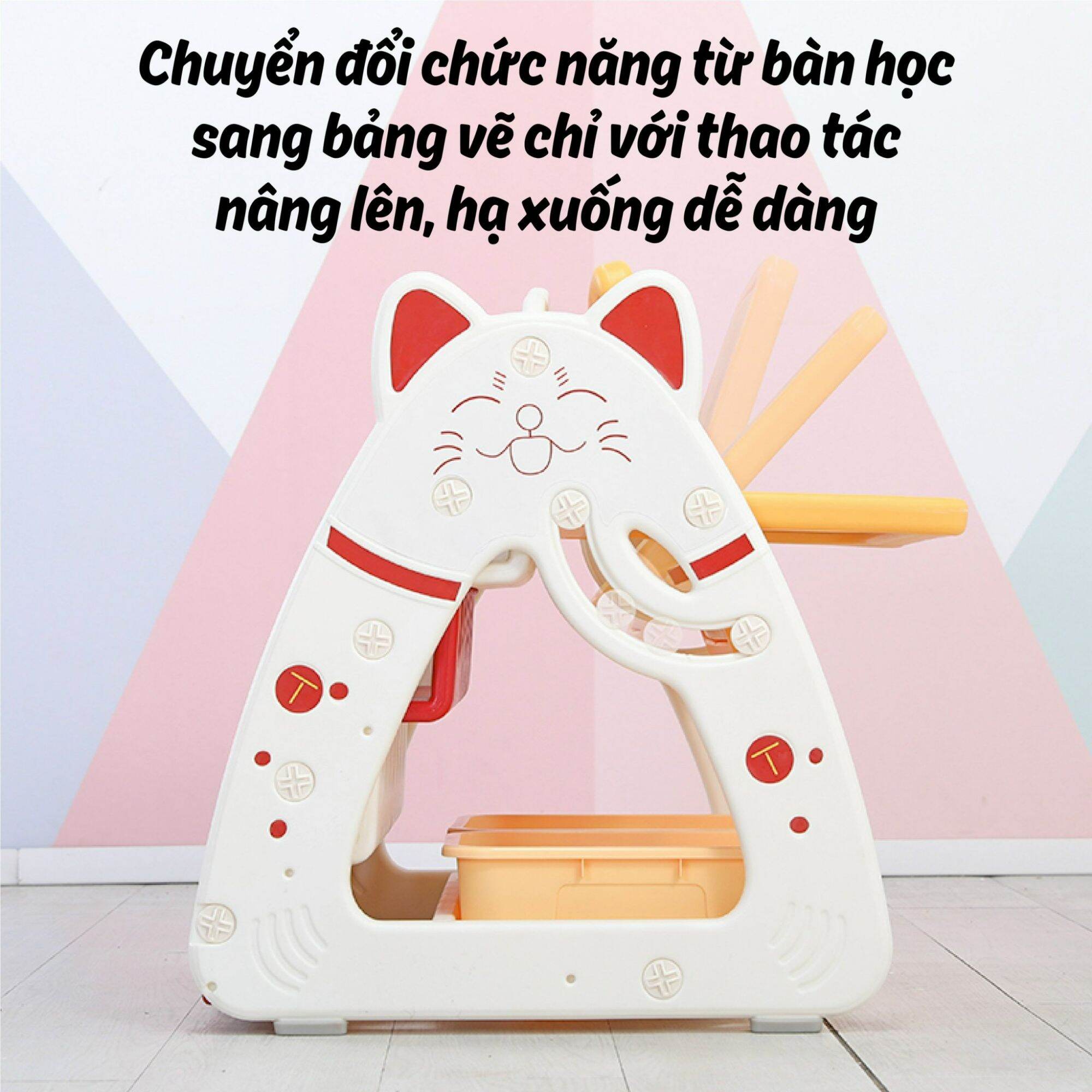 BẢNG VẼ KỆ SÁCH BÀN HỌC HOLLA 3IN1