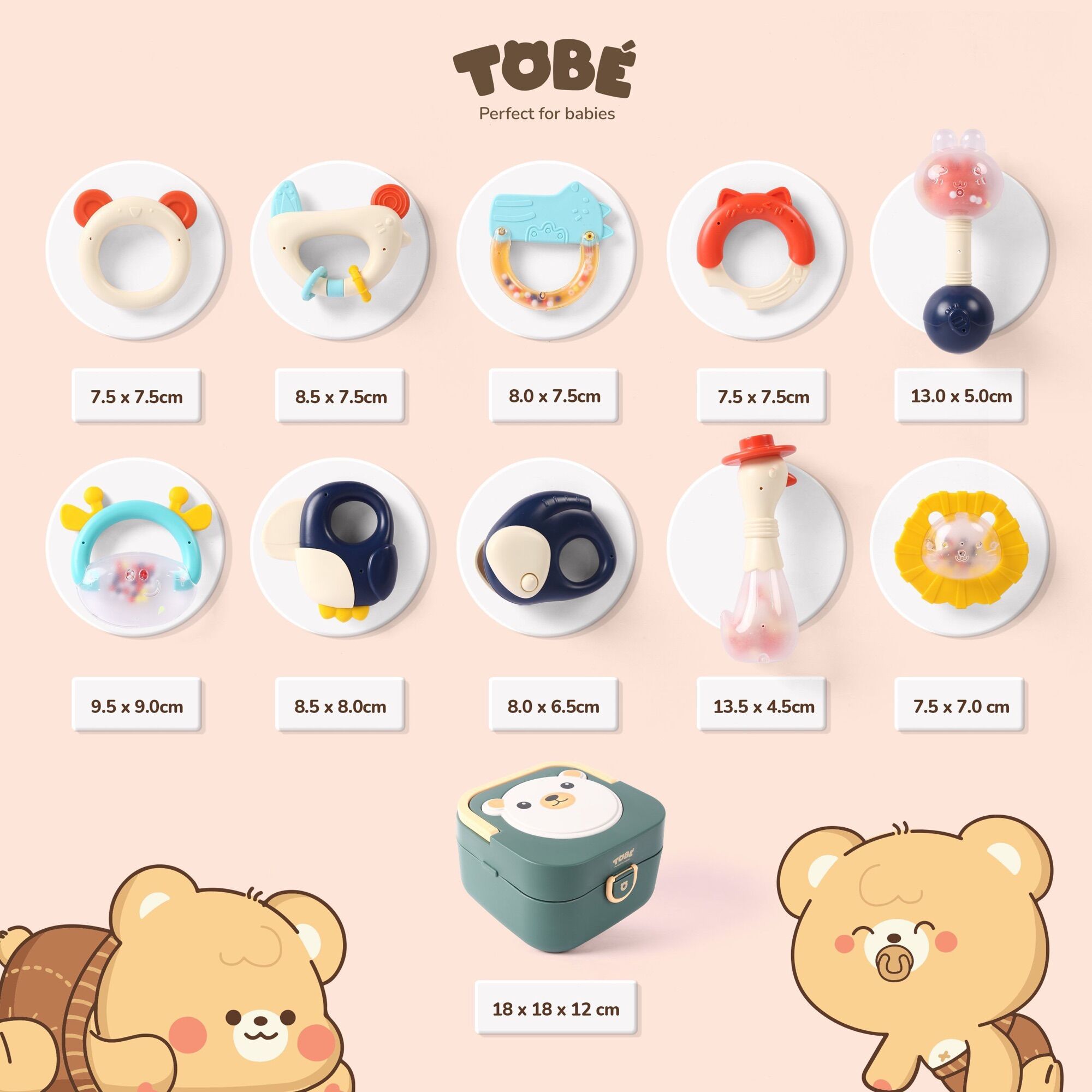 Bộ xúc xắc gặm nướu ToBé