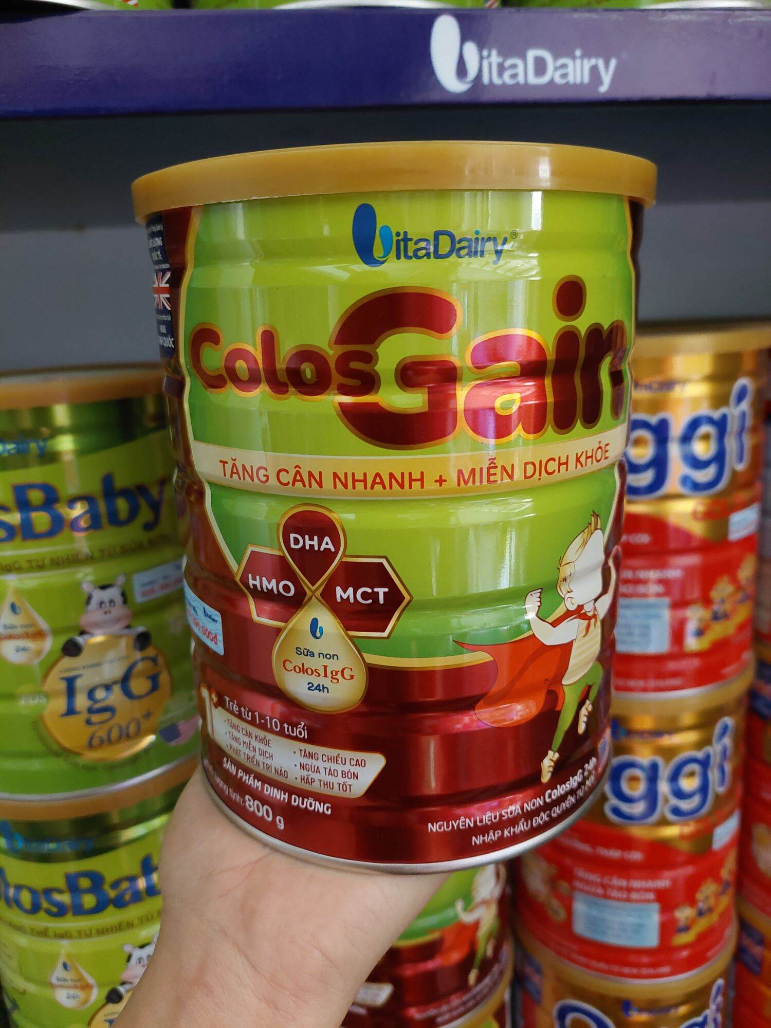 Sữa bột colosgain 800g dành cho bé từ 1-10 tuổi