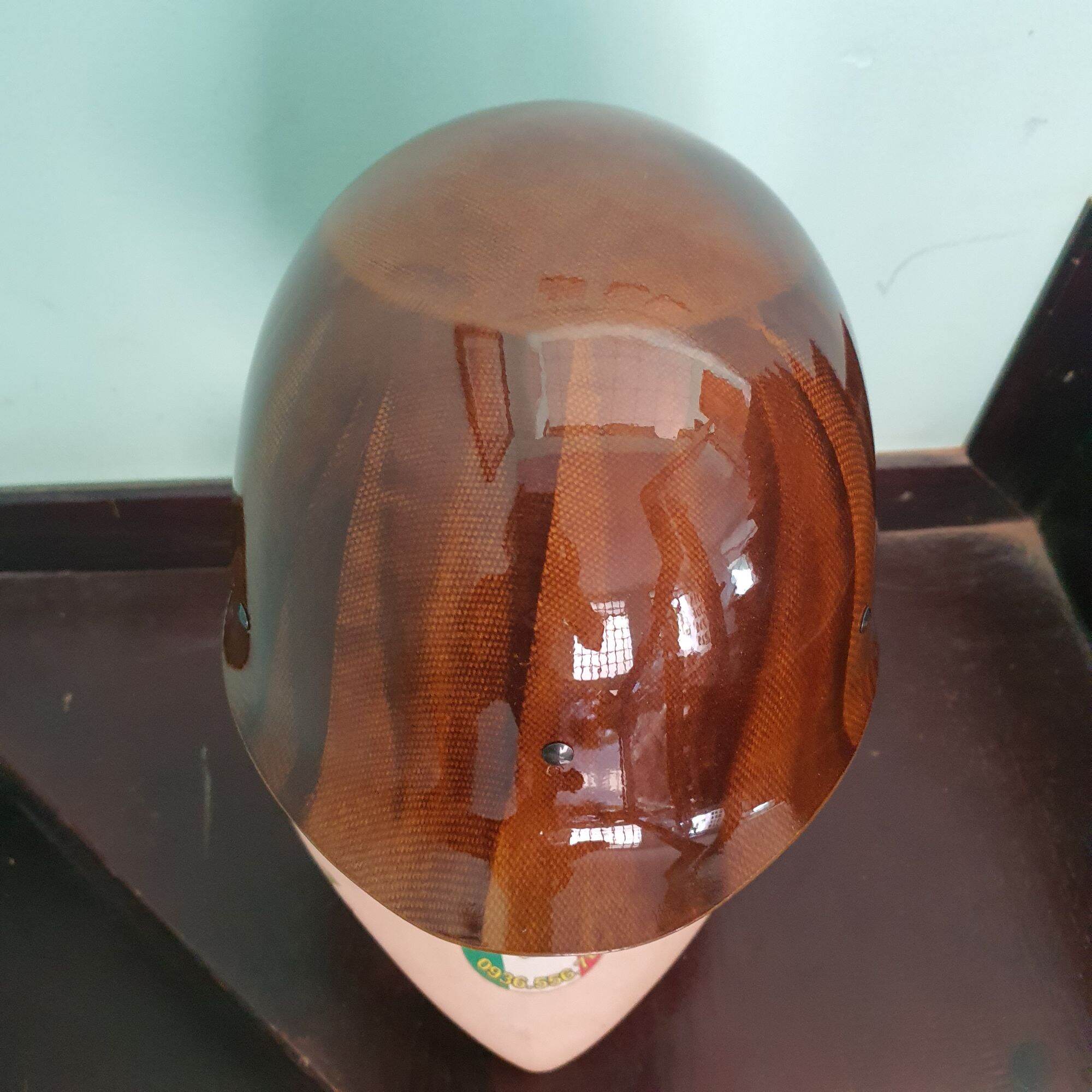 Nón cối vân gỗ nhựa Abs cao cấp