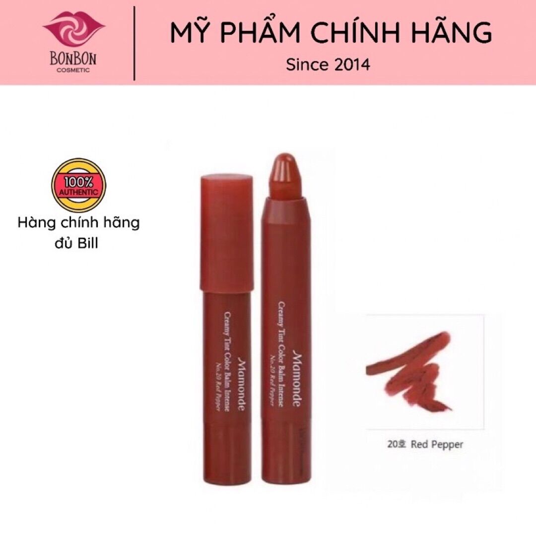 Son MAMONDE Creamy Tint Color Balm Intense mịn lì BONBONCOSMETIC