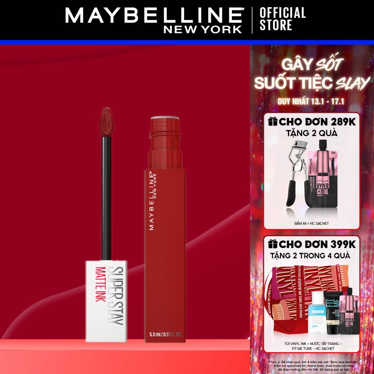 Son Kem Lì 16h Lâu Trôi Maybelline New York Super Stay Matte Ink City Edition Lipstick 5ml