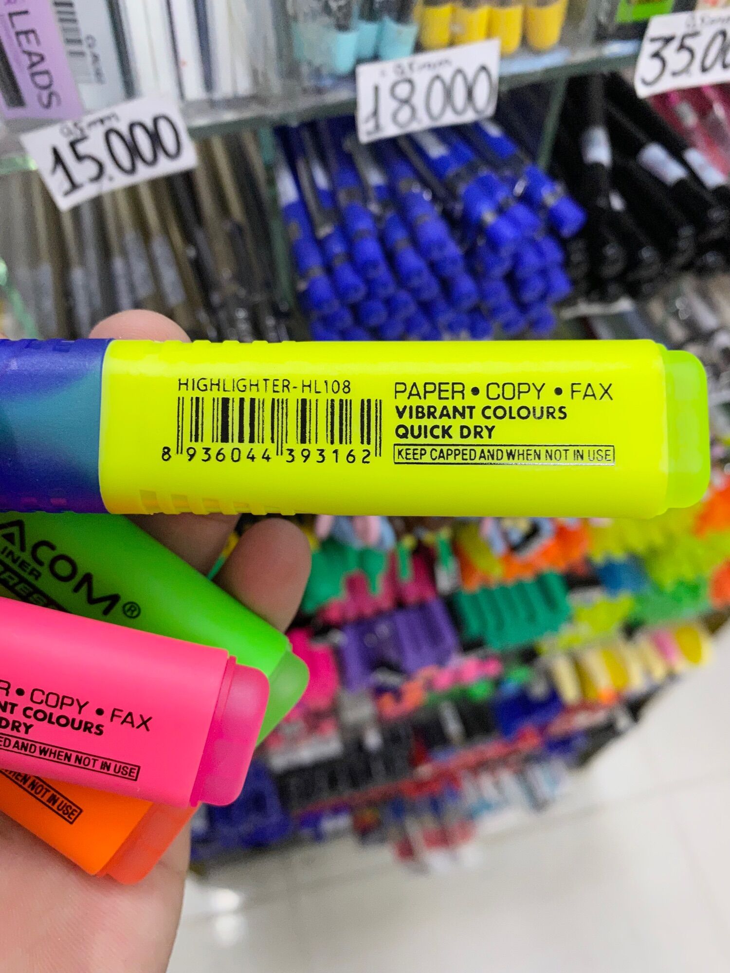 Bút dạ quang(nhớ dòng) Stacom HL108(tùy chọn màu sắc, số lượng)-highlighter