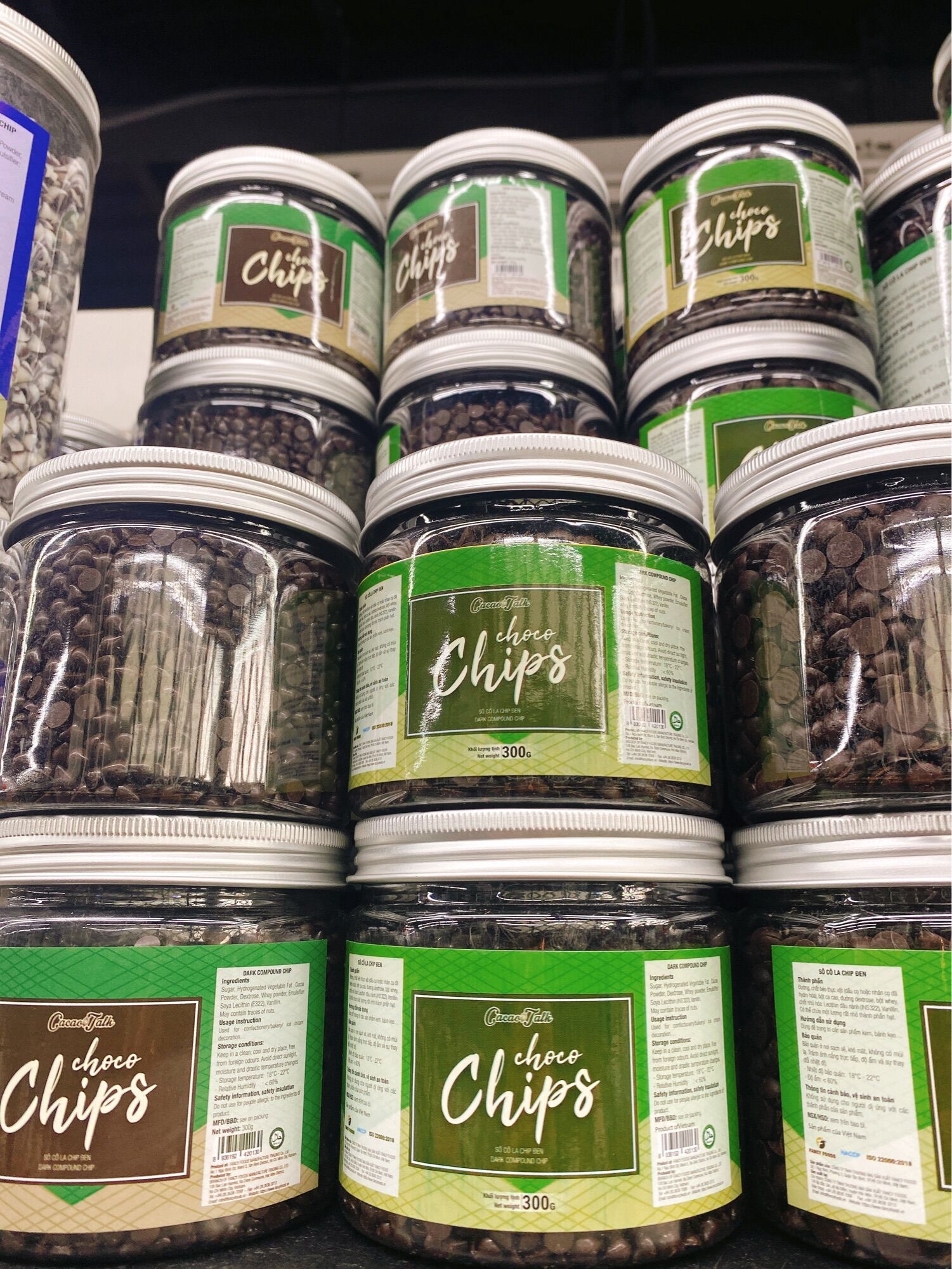 Sô Cô La Chíp Đen Cacao Talk 300gr
