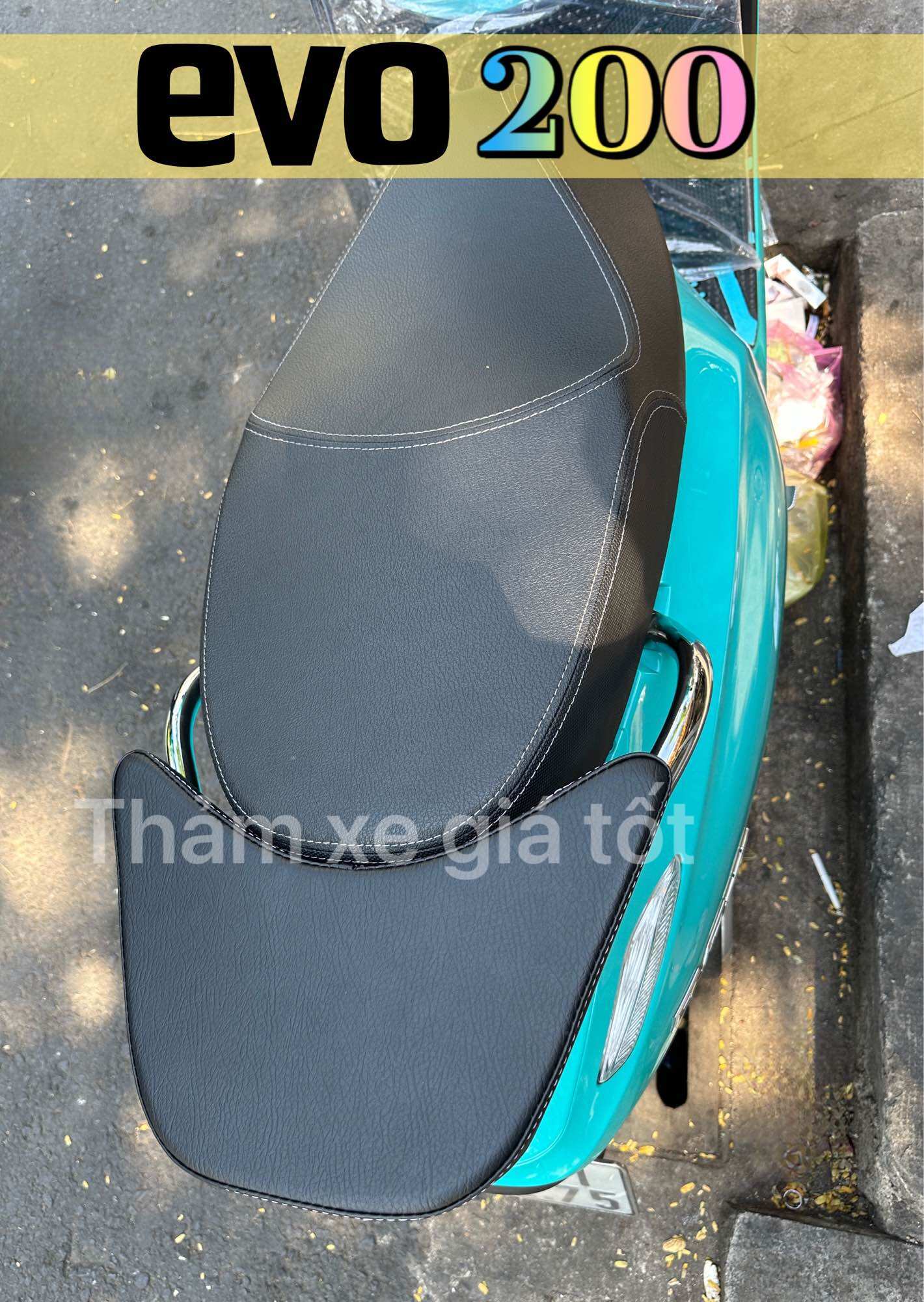 Yên xe evo 200, yên phụ evo200 không cần mở ốc