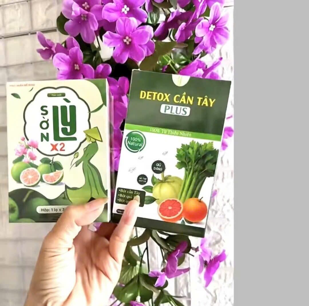 ( Tách Lẻ 15 Ngày)Combo Thảo mộc Giảm Cân Mạnh sờn lỳ kèm detox cần tây phiên bản mới của tiến hạnh