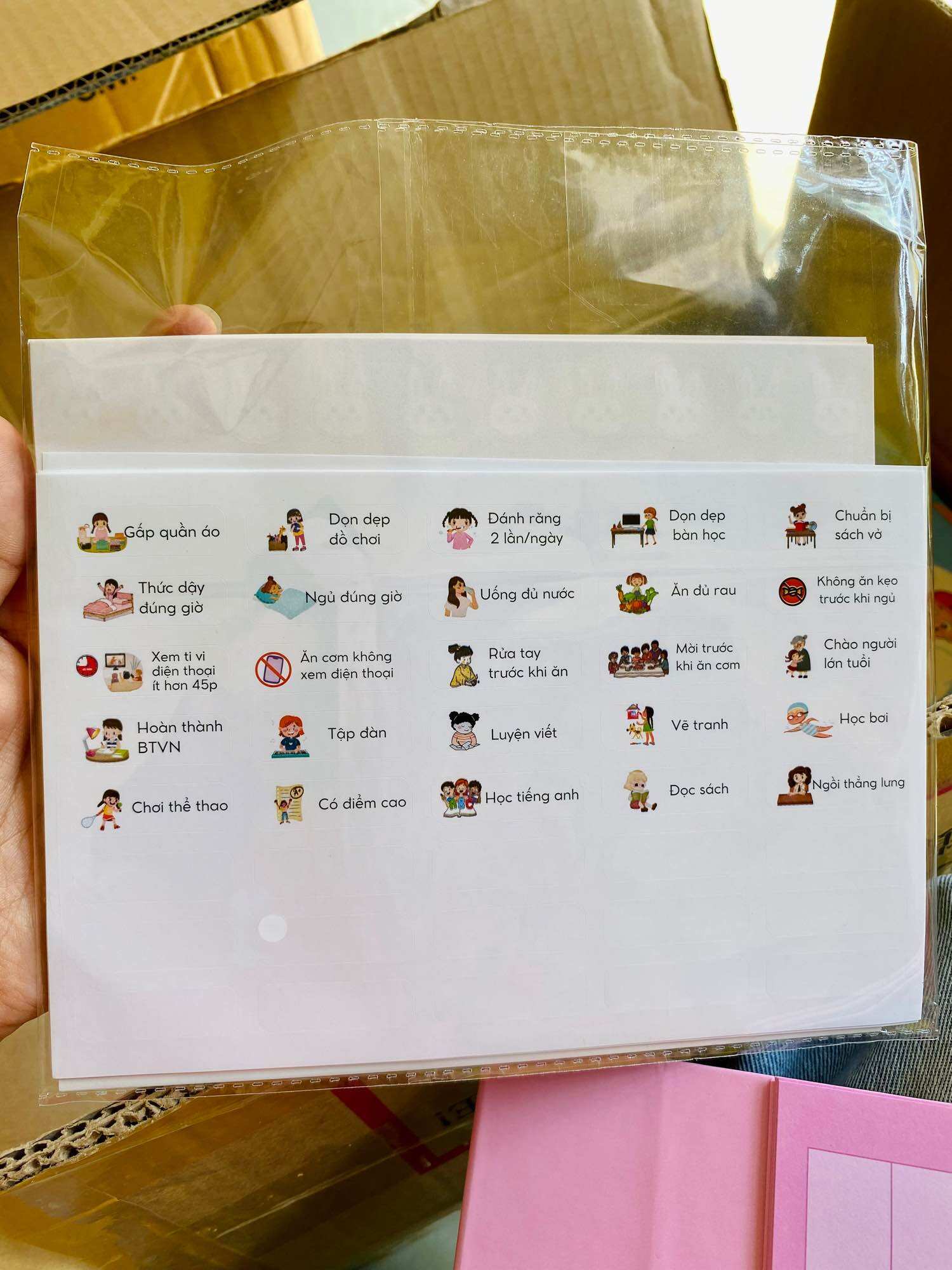 Lịch thói quen tốt mỗi ngày