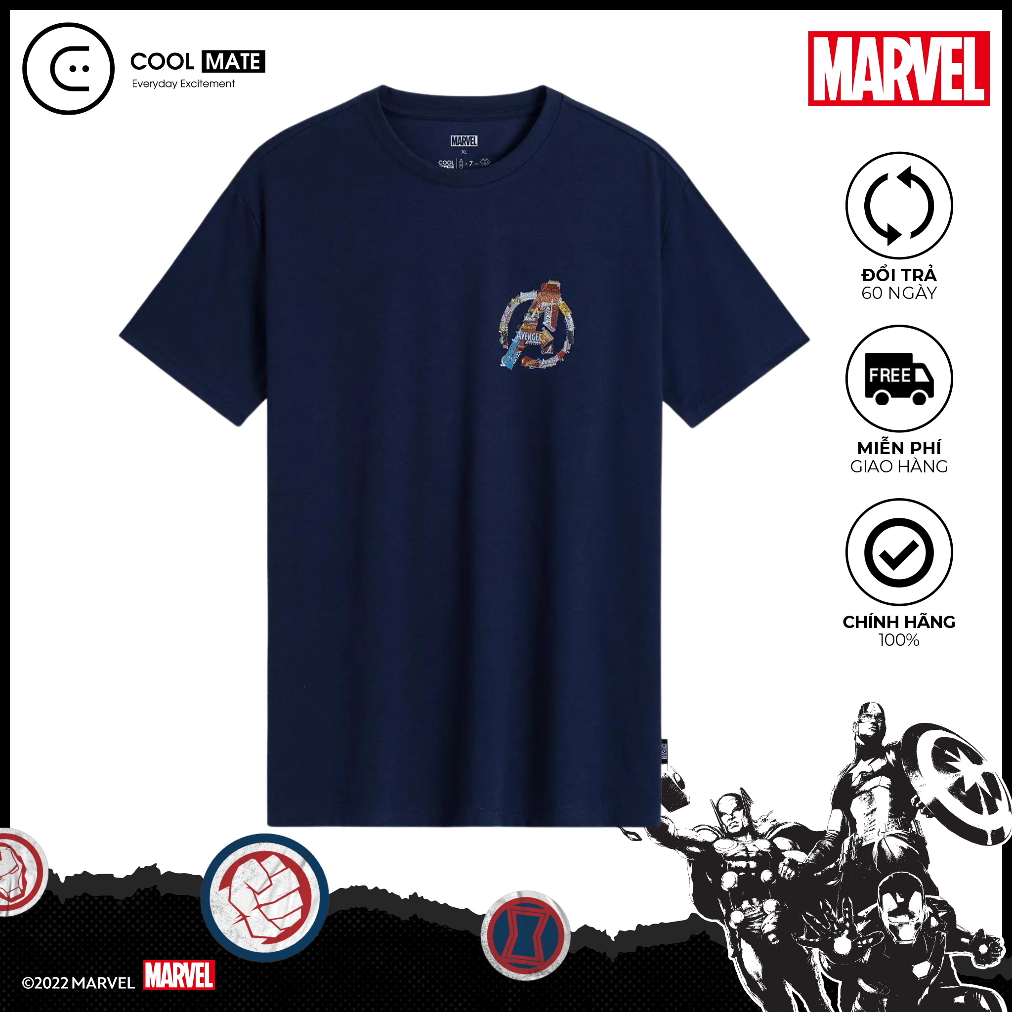 Áo thun MARVEL Since 1963 - thương hiệu Coolmate