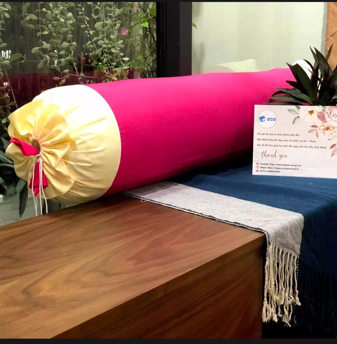 Gối ôm người lớn,ruột bông gòn 100% hàng Việt Nam an toàn kt 35×95cm nặng 1kg