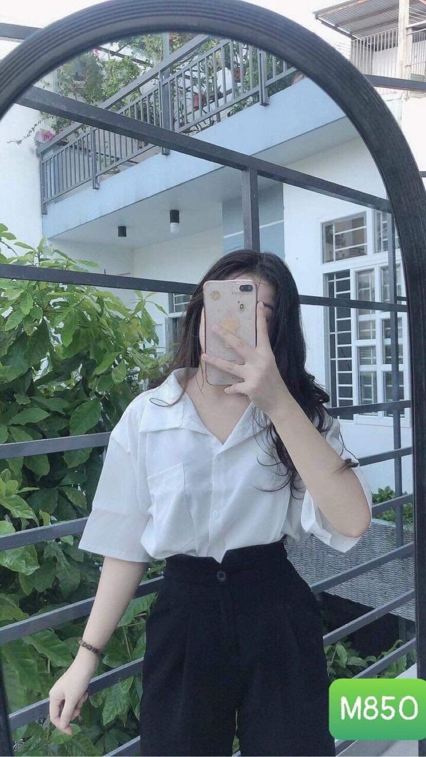 Áo sơ mi trắng đi học