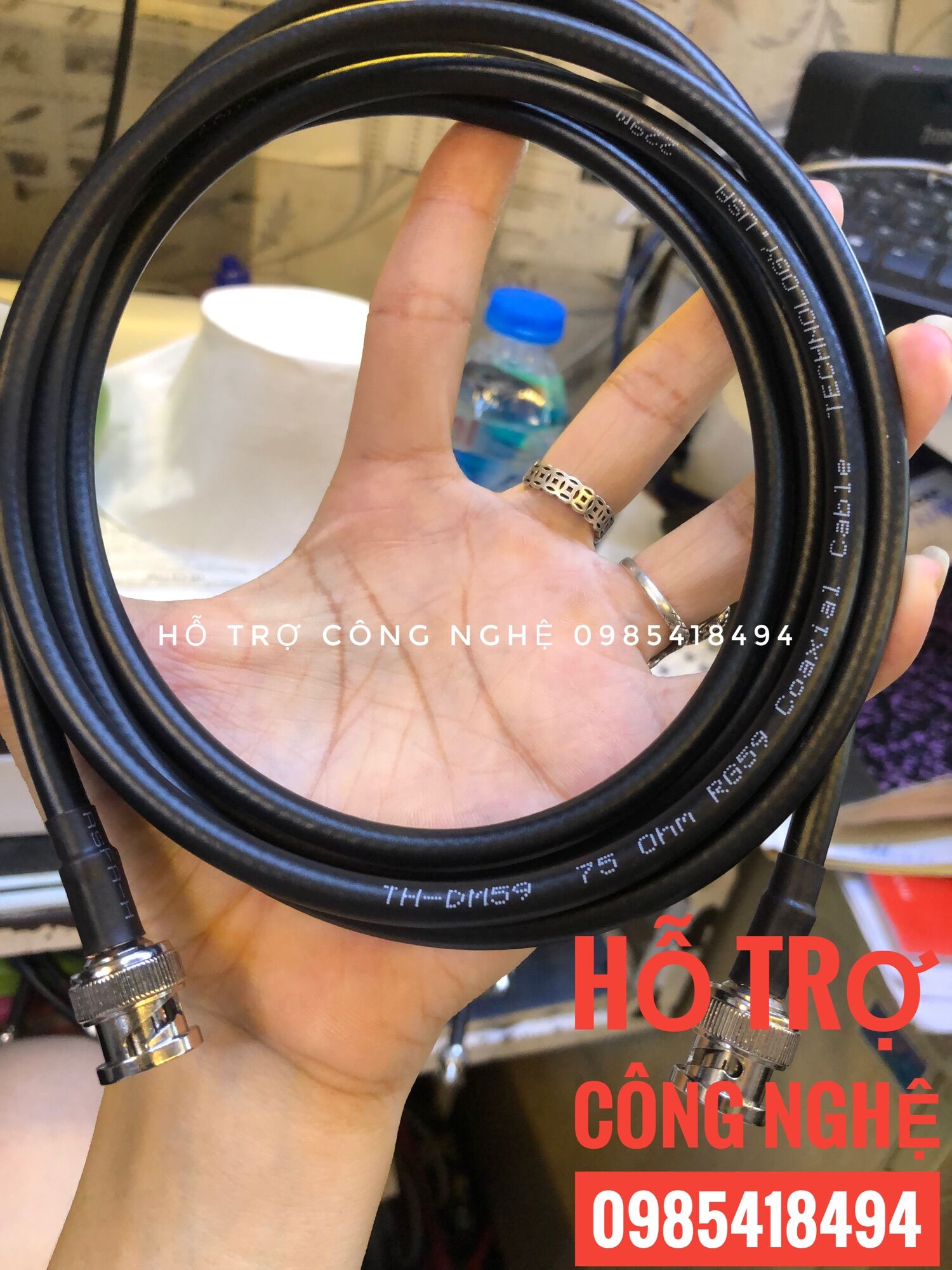 Dây SDI 2 đầu bnc đực lõi đồng