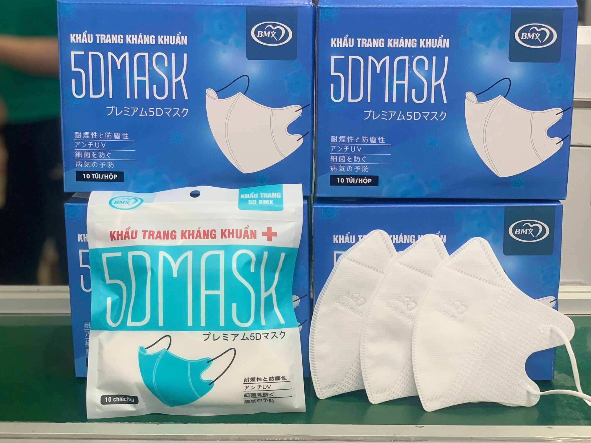 Lẻ 1 gói (gồm 10 cái) khẩu trang 5D Bình Minh