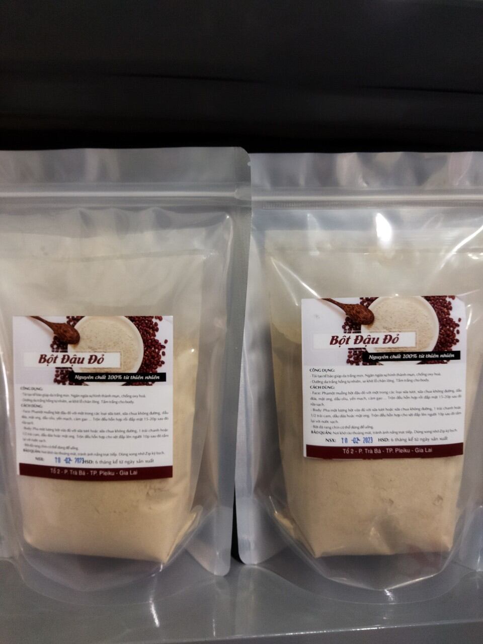 1kg bột đậu đỏ rang sẵn xay mịn