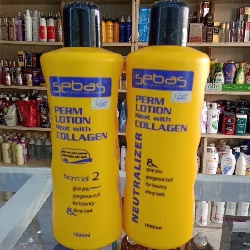 Cặp thuốc uốn nóng uốn setting cao cấp sebas 1000ml x 2