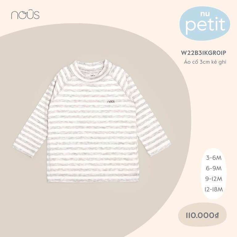 NOUS - Áo giữ nhiệt NOUS cổ cao 3cm, 5cm