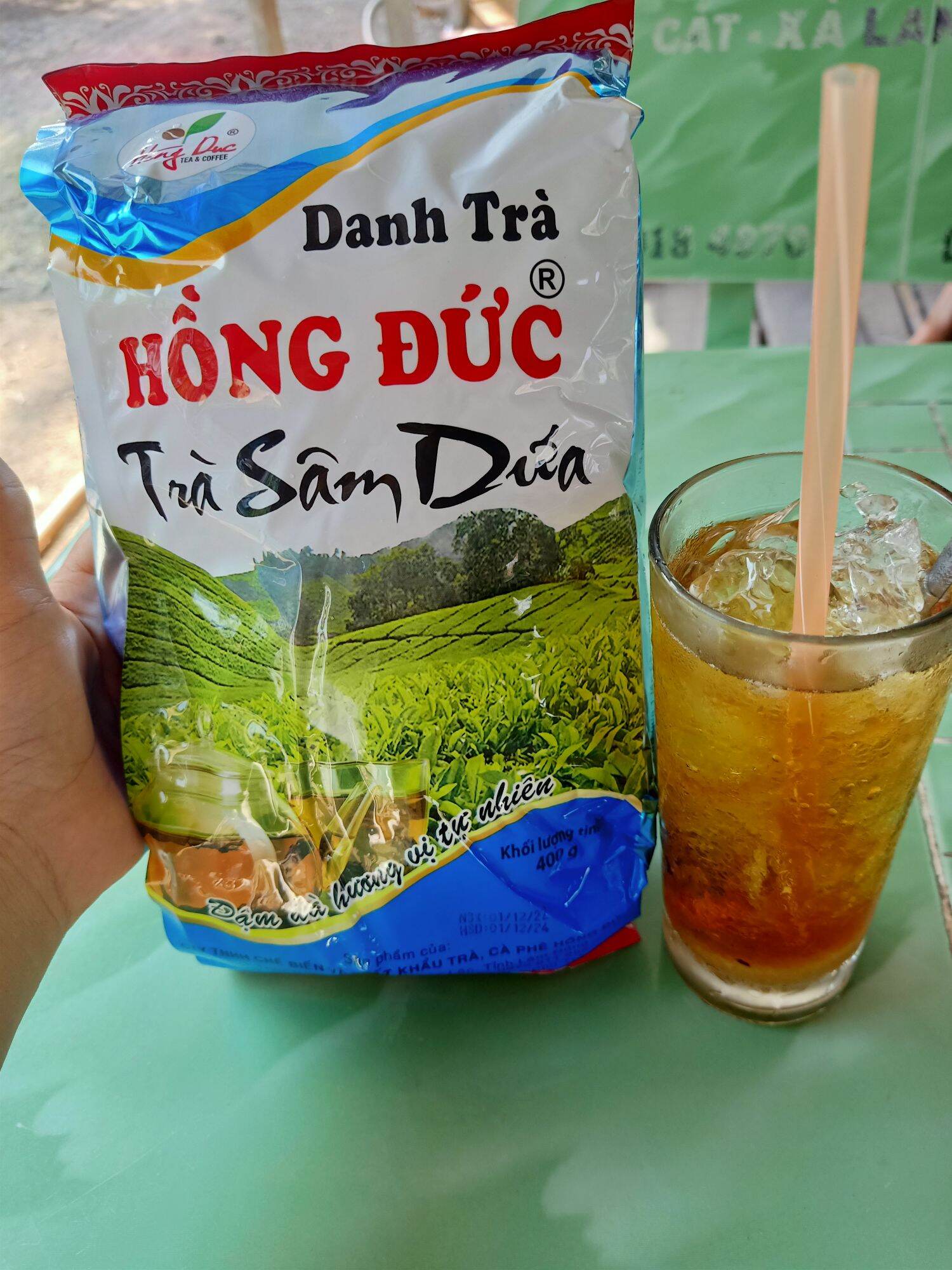 Gói 400g trà sâm dứa làm trà đường thơm ngon
