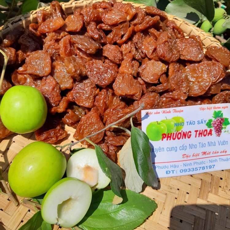 Táo sấy dẻo đặc sản Ninh Thuận,túi 500g