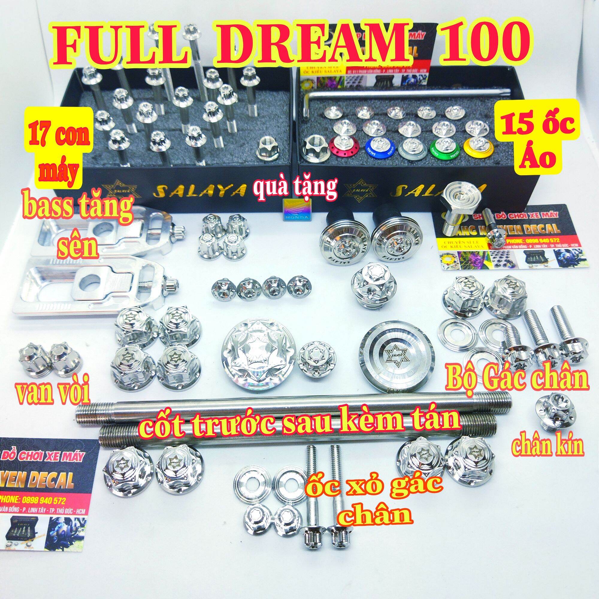 Full ốc salaya xe Dream 100