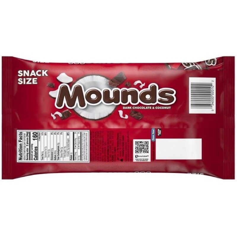 Kẹo socola dừa Mỹ Mounds túi 320g