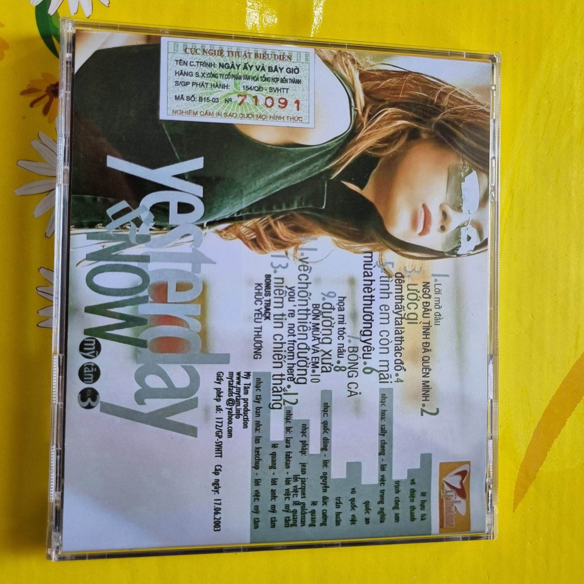 Mỹ Tâm Vol.3 - Yesterday & Now 2003