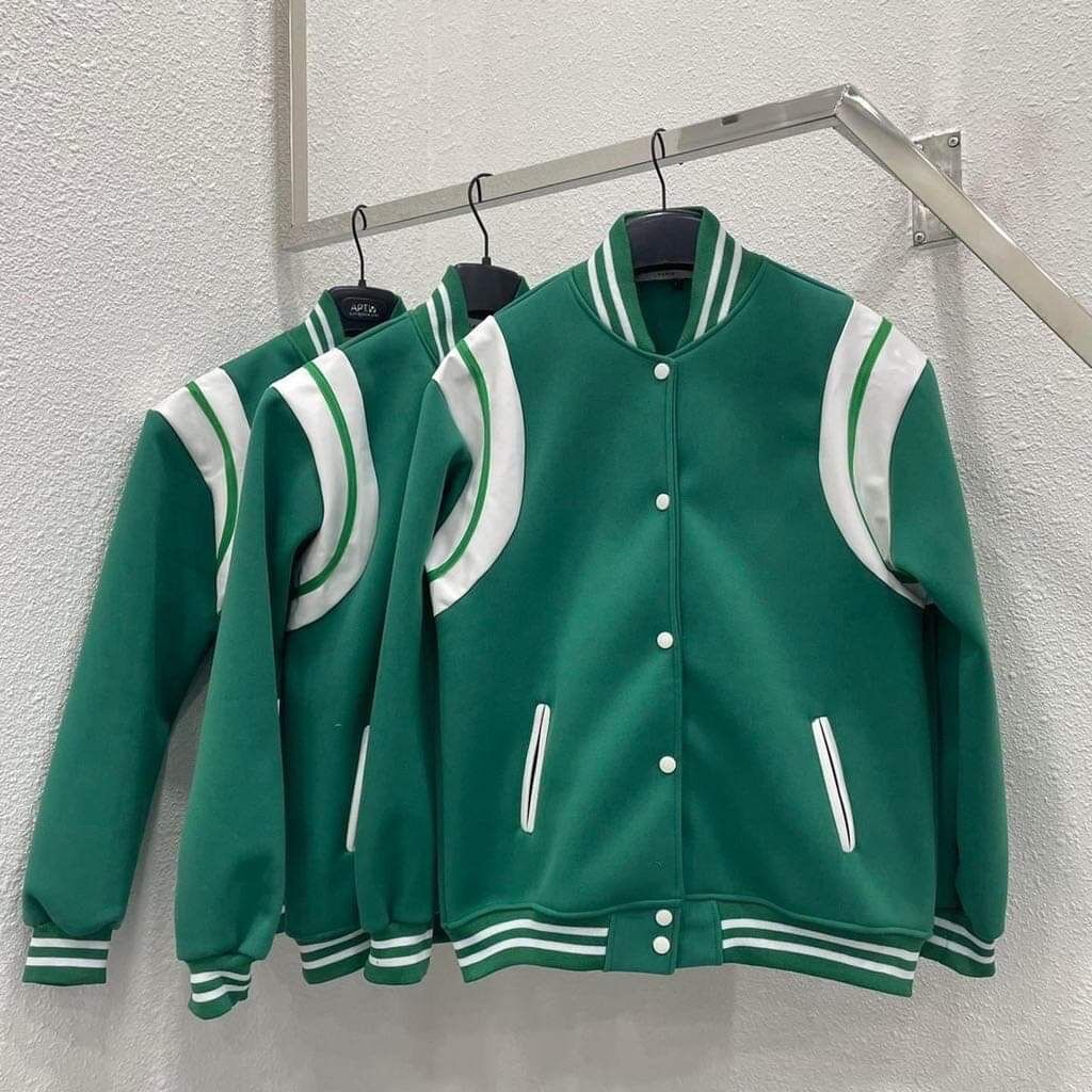 TEDDY xanh rêu bomber H2