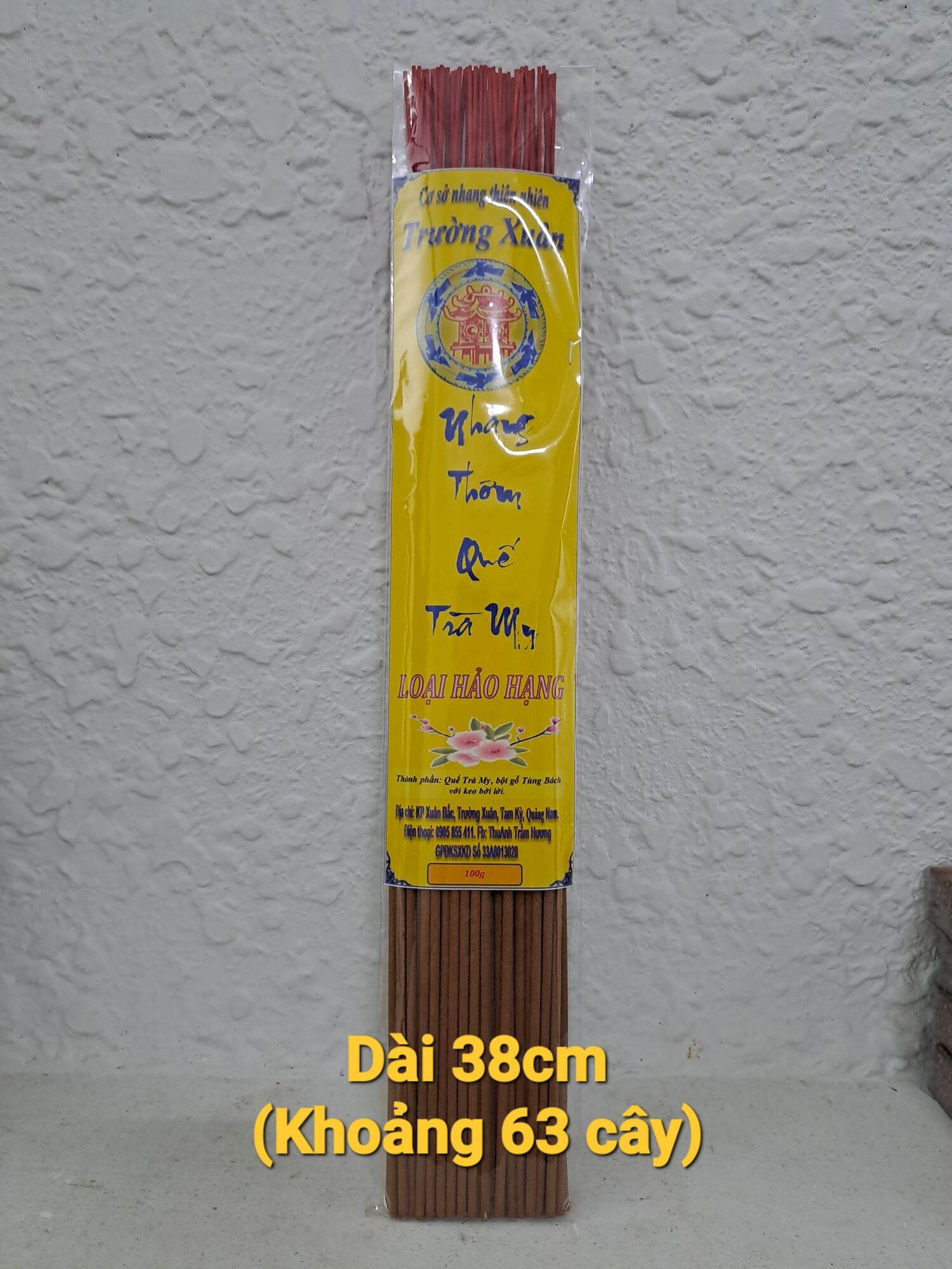 NHANG THƠM QUẾ TRÀ MY_Loại hảo hạng_Nhang quế thơm