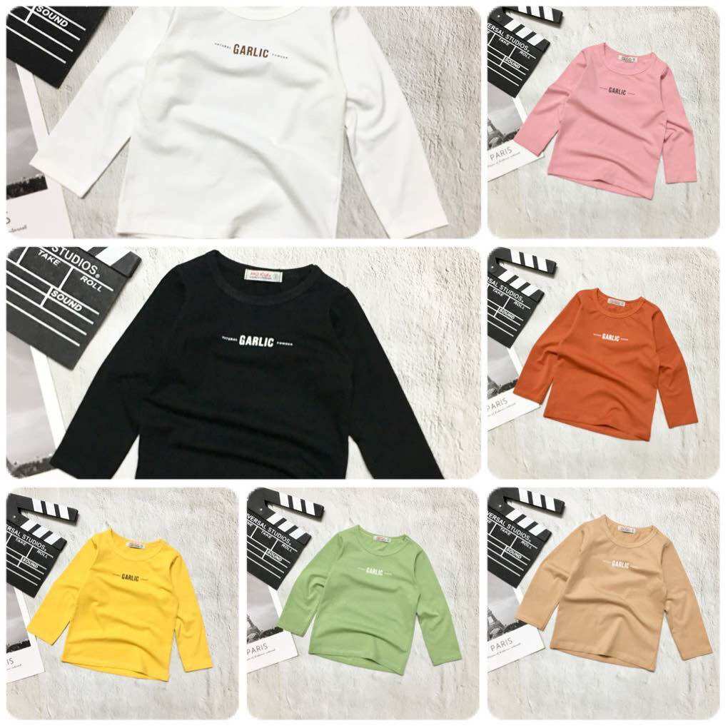 Áo thun tay dài cho bé size 7-30kg chất cotton 4 chiều