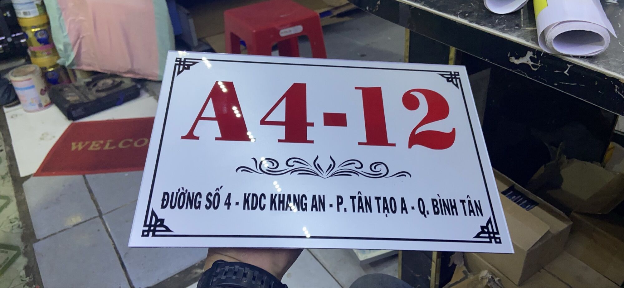 [HCM]Bảng số nhà mica, bảng mica