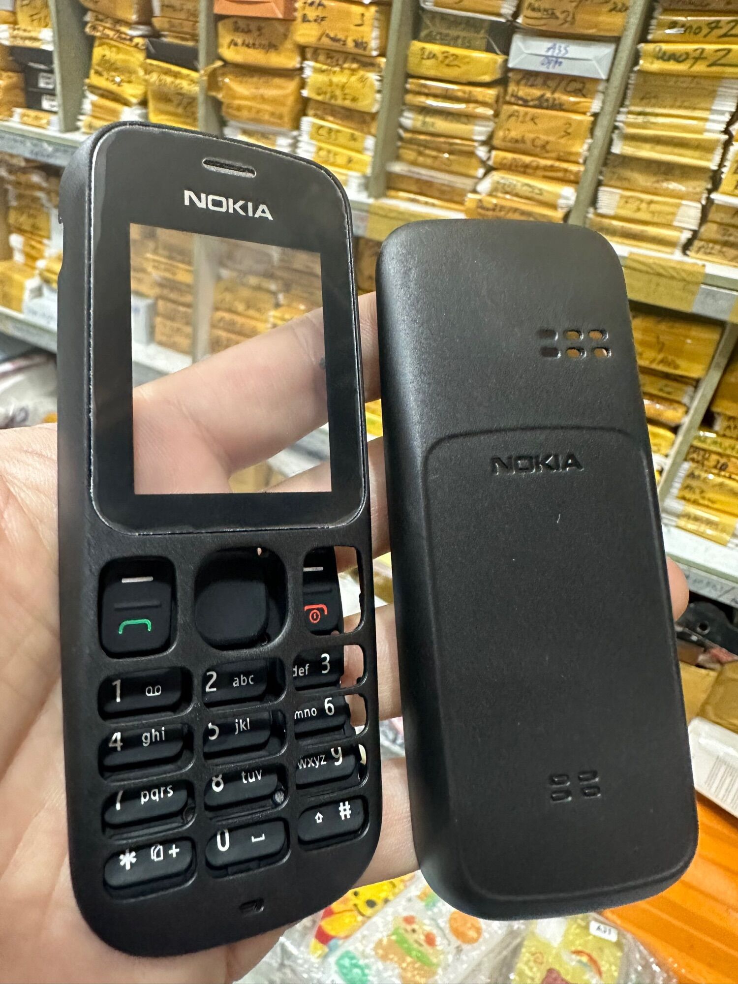 Combo vỏ + phím nokia n101 zin linh kiện