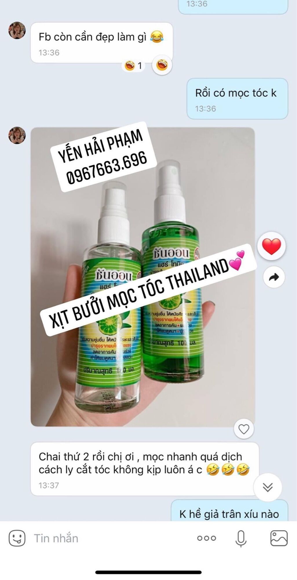 XỊT BƯỞI MỌC TÓC THÁI LAN