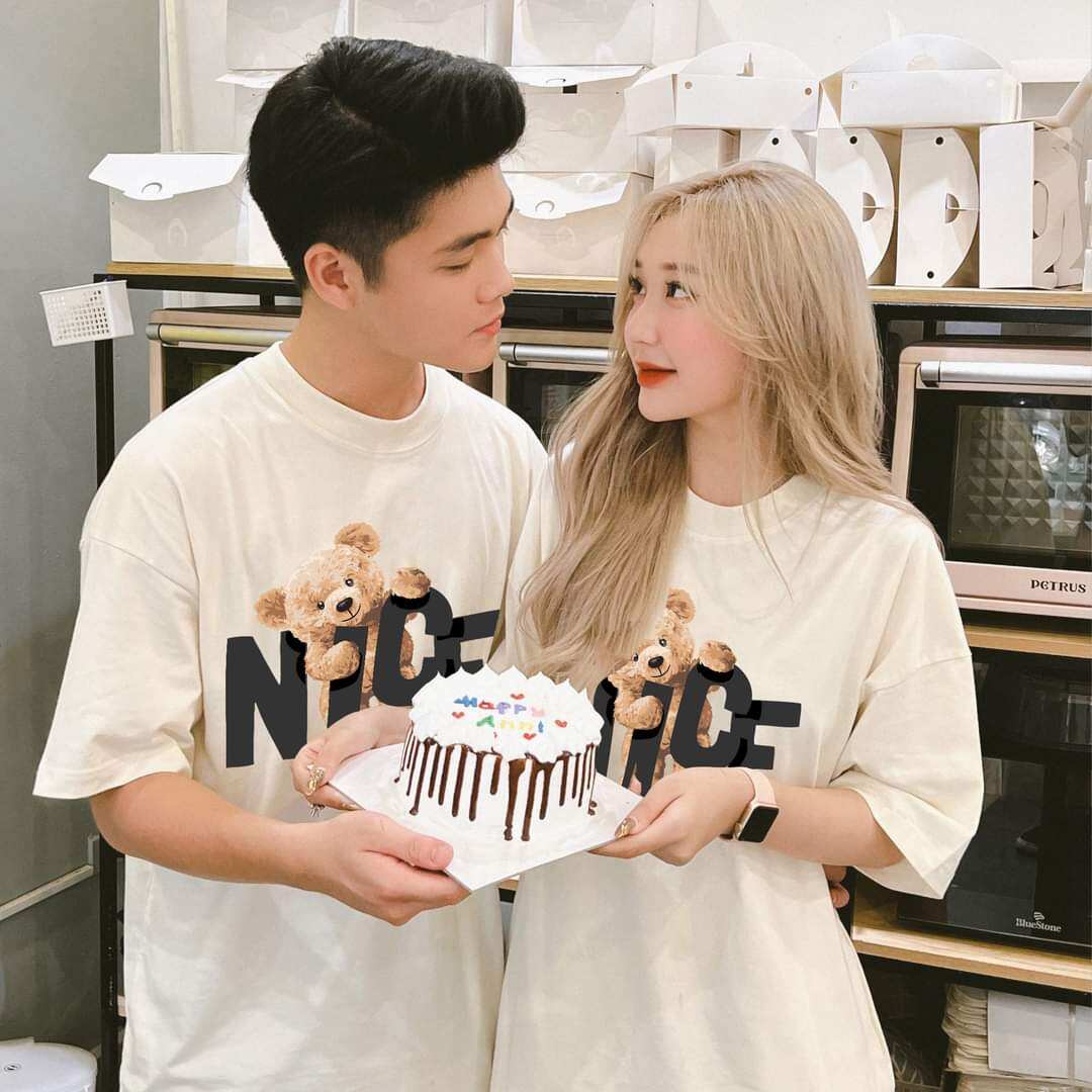 Áo thun Unisex Oversize Cotton 100% hình thiết kế
