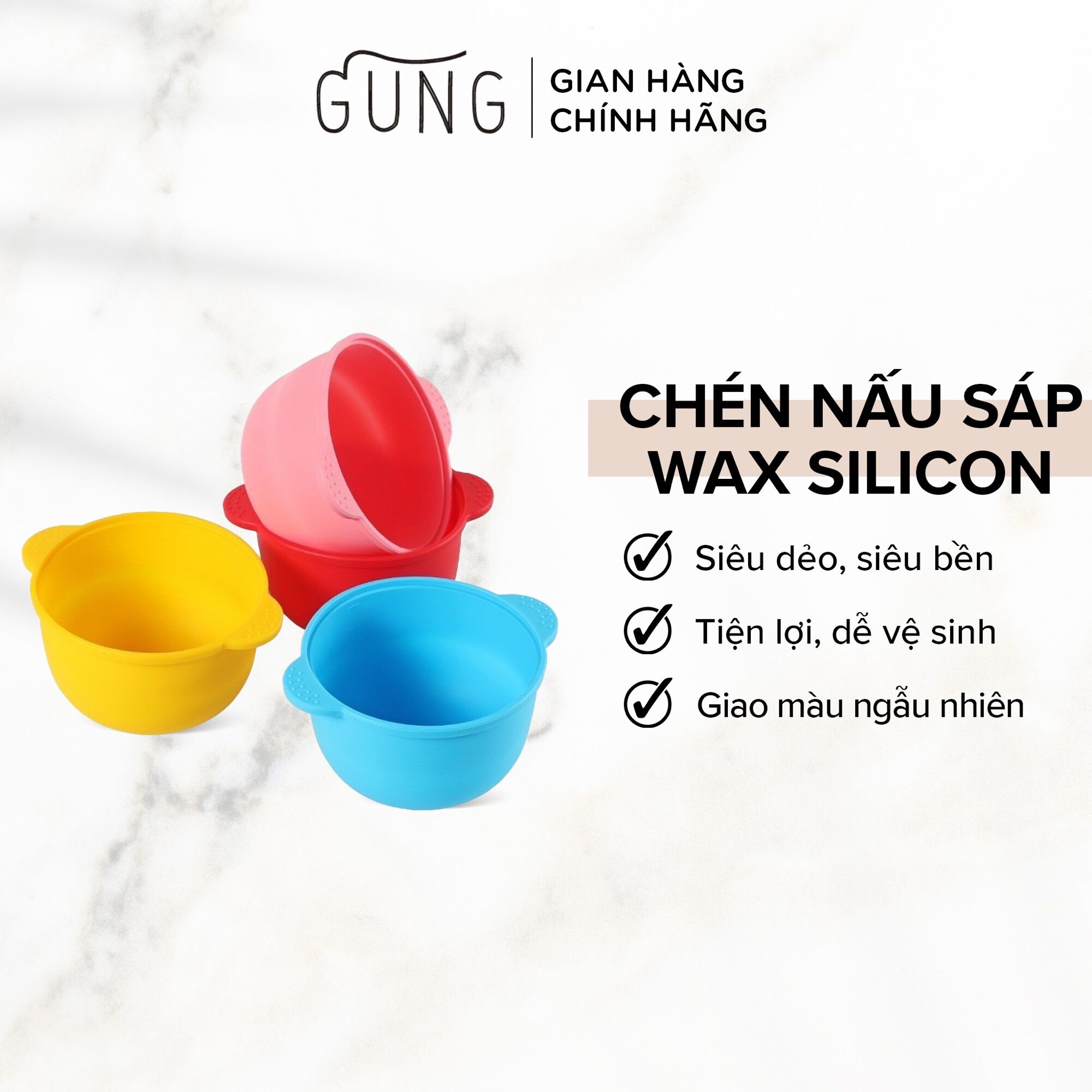 CHÉN NẤU SÁP WAX SILICON CHỐNG DÍNH - LOẠI 1 SIÊU DẺO VÀ BỀN
