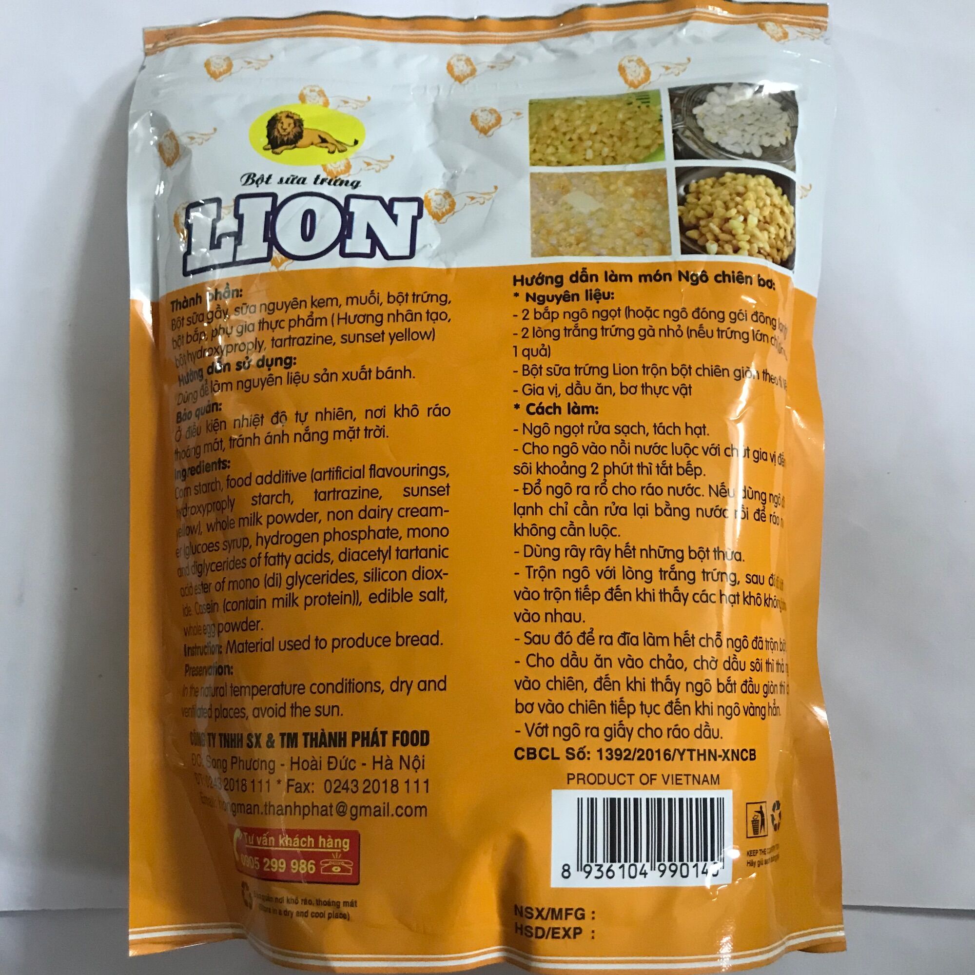 [1kg] Bột sữa trứng sư tử Thành Phát