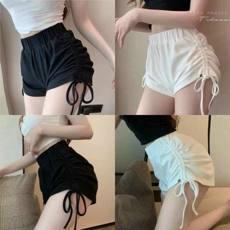 Quần đùi thể thao rút dây bên
